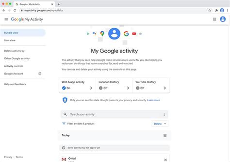 my activity.google.com